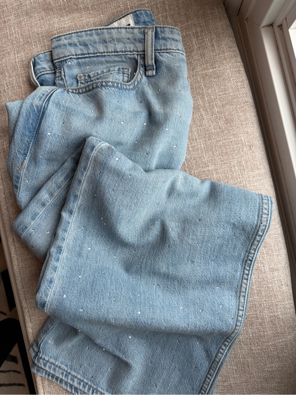 Rag & Bone Crystal Embellished Boot Cut Jeans size 27 Denim